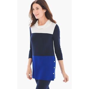 Chicos Zenergy Annie Colorblock Tunic size 3 or XL